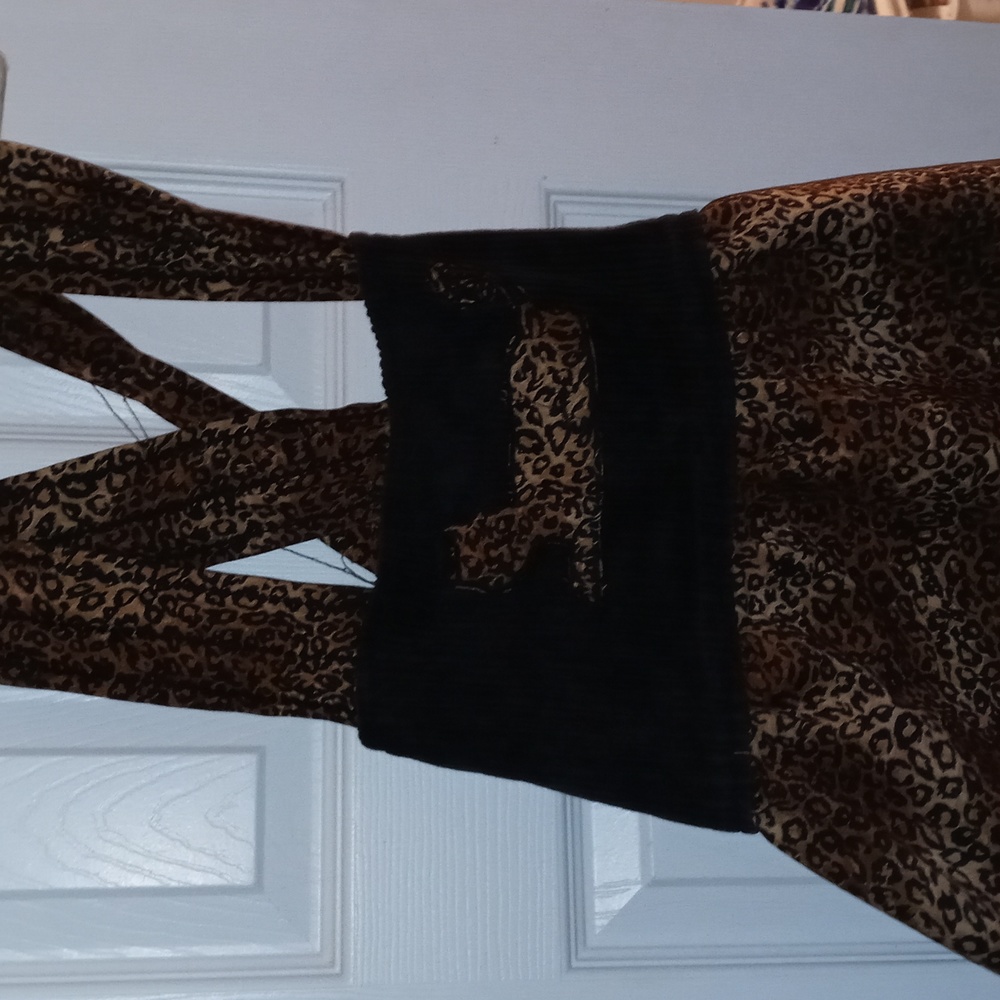 Apron style top/dress, patchwork corduroy